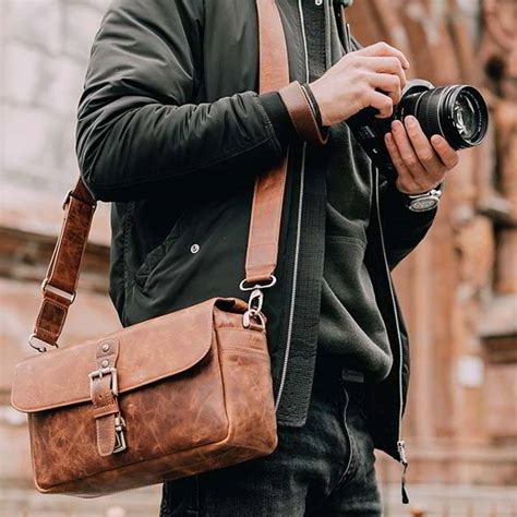 fake leather camera bag|handmade leather camera bag.